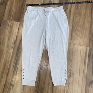 The Sweatshirt Project Women's Light Gray Jogger Pants 1X